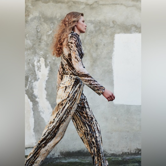 Chic Printed wide leg Pants - Picture 6 of 6